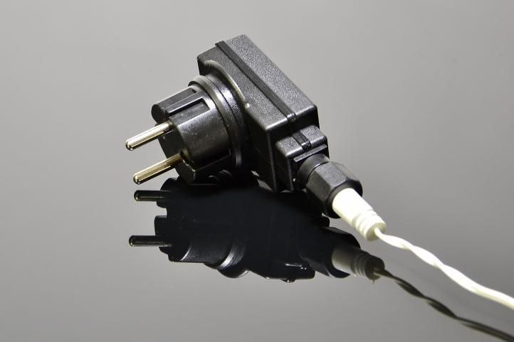 Świąteczny świetlny deszcz - 2,7 m, 72 LED, ciepła biel